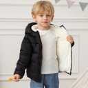 BFUSTYLE Toddler Winter Coats Hooded Infants Fleece Jacket Thickened Jacket for Baby Girls Boys 1-5T
