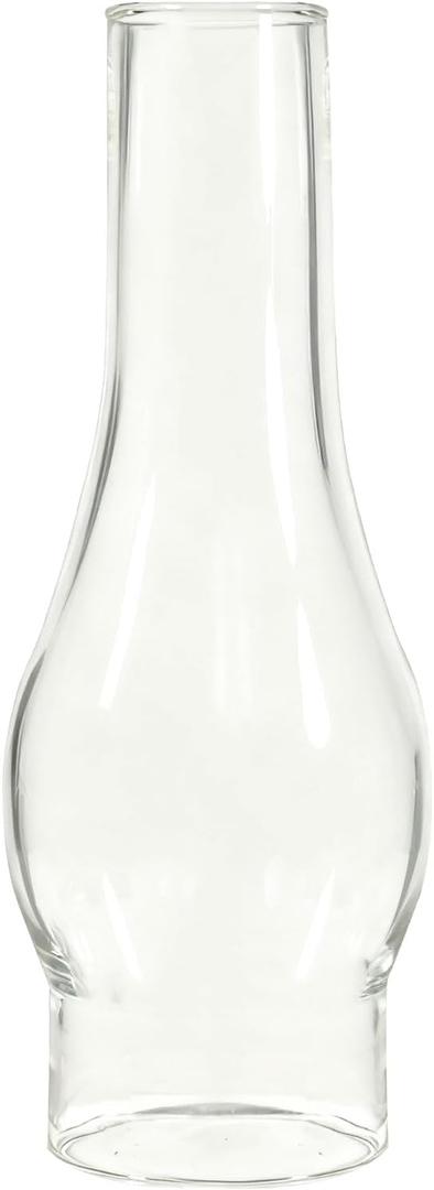 2.625 x 10Inch Clear Glass Lamp Chimney for Vintage and Antique Style Fixture Replacement Globes & Shades, Handblown Clear Glass Chimney Lamp Shade for Oil Lamps Wall Lamps Home Decor