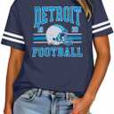 Football Shirts for Women Game Day Tshirt Football Team Fans Gift Tees Sport Season Short Sleeve Tops (M)