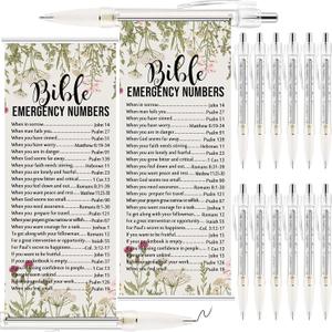 25 Pack Christian Gifts for Women Men, Bible Verse Pens Bulk, Religious Gifts, Bible Emergency Numbers Pens for Church, Sunday School Study, VBS, Women Ministry