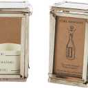 Mud Pie Wine Cork Display Box, Silver 2.25" x 1.25"