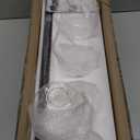 Espird Bathroom Light Fixtures-Matte Black Vanity Lights for Bathroom, Modern Black Vanity Lights 4-Light Bathrooms Lighting Fixtures Over Mirror with Clear Glass Shade