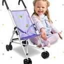Anivia Stroller Toy Collection Doll Stroller Baby Doll Accessories for Toddlers 1-3Heart Design Gifts for Toddlers and Girls Toy Stroller
