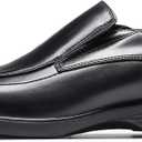 Bruno Marc Men's Square Toe Dress Loafers Formal Shoes (8 Wide, 5-black)