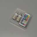 E12 Color Changing LED Light Bulb with Remote Control 2W E12 Chandelier Light Bulb Multicolor RGB/3000K/6000K/Dimmable Candelabra Base Color Light Bulbs 3Modes Memory Function-2Pack