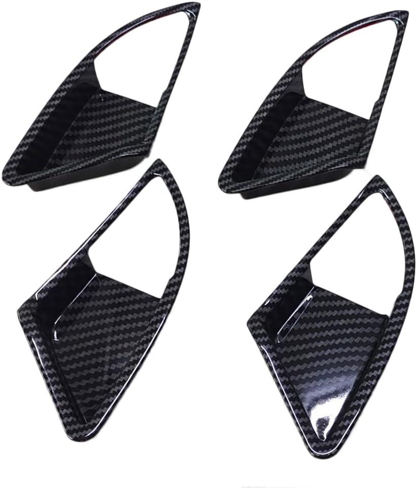 Inside Door Handle Covers Trims Interior Decoration Accessories Fit for Honda Accord 2008 2009 2010 2011 2012 (Carbon Fiber Pattern)