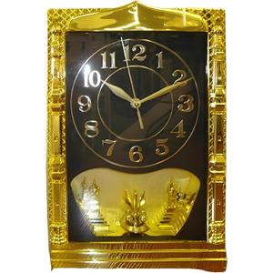 ICE Armor 13.5" H Golden and Black Islamic Theme Wall Clock Decorative Wall Timepiece Adds Timeless Charm to Any Room Unique Gift Idea
