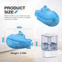 puxyblue 18-Pack Humidifier Tank Cleaner Blue Small Submarine Fit for Most Humidifiers and Fish Tanks, Purifies Water, Prevents Hard Water Build Up, Eliminates White Dust and Odours