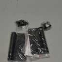 Haidms Self Closing Door Hinges 4 Inch Matte Black Spring Hinge with 1/4" Radius Corner 2 Pack Spring Loaded Hinges for Exterior Interior Doors