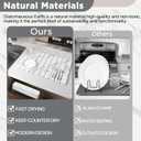 Stone Drying Mat for Kitchen Counter, White Fish Belly Stone Dish Drying Mat - Diatomaceous Earth Water Absorbing Drying Stone for Kitchen Counter Mat, Quick Dry Stone Mat Kitchen (24" x 16")