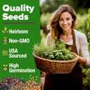 HOME GROWN 25 Herb Seeds for Planting 8,700+ Non-GMO Heirloom Seeds | Extra Large Variety Pack Herb Kit  Indoor Outdoor & Hydroponic | Culinary Seed Set | Grow Your Own Herbs | Gardening Gift