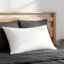 Shilucheng Goose Down Pillow King Size Set of 1 Pack, Hotel Collection 1050+ Fill Power Luxury Bed Feather Pillow for Side Back Stomach Sleepers, Soft 100% Cotton ShellWhite,20" x 36"