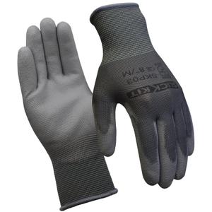 12 Pairs Work Gloves PU Coated for General Duty Work Gray X-Large | Palm Coated, Breathable, Lightweight, 
Size	Extra Large/10