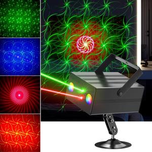 Party Lights Dj Disco Light Stage Strobe Lights RGB/LED Projector Sound Activated with Remote Control for Parties Xmas Club Bar Gift Birthday Rave Christmas Home Room Decoration