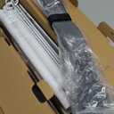 mocomax 1 Pack Folding Luggage Rack for Guest Room, Foldable Suitcase Stand Holder with Metal Storage Shelf for Bedroom, Living Room, Hotel Essentials, Heavy Duty Steel Frame, White