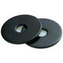 5/16 x 1-1/4 Inch 18-8(304) Stainless Steel Fender Washers, Black Zinc Plated Flat Washers for Screws and Bolts, 50 Pieces Large Repair Washers for Home and Industrial Use