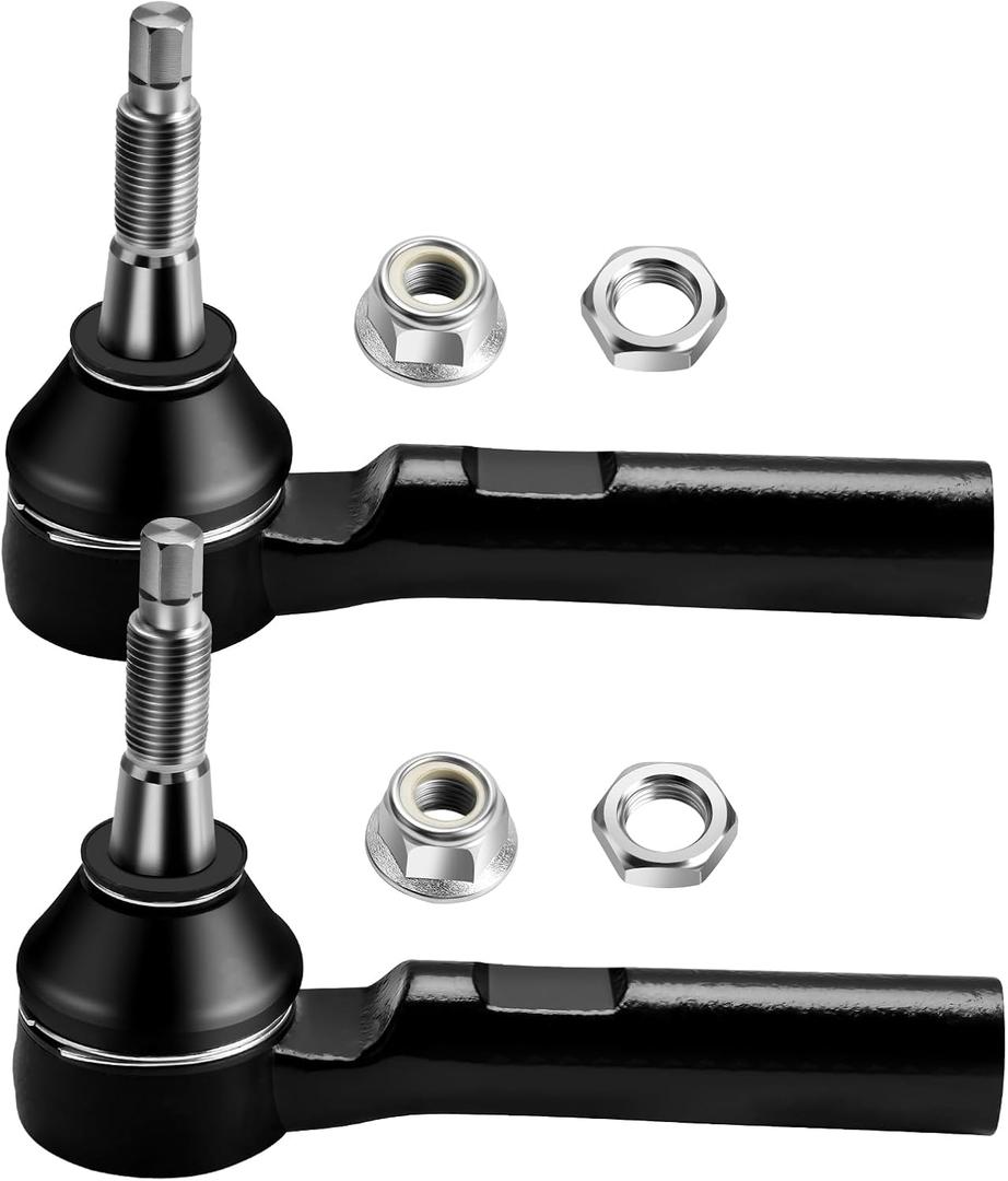 LCWRGS Front Outer Tie Rod Ends Replacement for Chrysler 200 11-14, Sebring 07-10, Dodge Avenger 08-14, Caliber 07-12, Journey 09-20, Jeep Compass 07-17, Patriot 07-17, ES800408-2pc