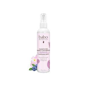 Babo Botanicals Smoothing Berry Conditioning Spray - Detangling & Nourishing - Eliminates Frizz & Prevents Static - Evening Primrose Oil - Non-Aerosol - For all ages - Light Berry Fragrance