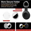 2 x Holder Case Keychain for AirTag 2nd & 1st Gen, 4 Pack, Multicolor-7 | Full Coverage, Anti-Scratch, PC+Silicone, For Bags,