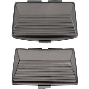 NTHREEAUTO Smoked Fender Tip Light Lenses Cover Mud Guards Lights Compatible with Harley FLHR FLHT FLSTC(Front & Rear)