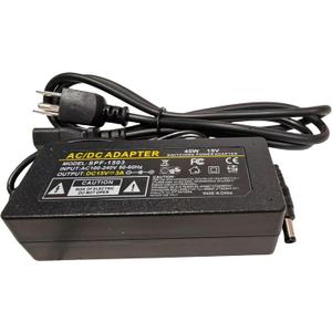 Universal 15V 3A Adapter Power Supply 100-240V AC to DC 15Volt 3000mA 15V 3Amp Transformer 2.1mm X 5.5mm Plug