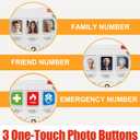 Uvital Big Button Phone for Seniors - Simple Basic Telephone for Elderly, White Telephone Landline Phones, Home Phone for Seniors - Amplified Ringer | Loud Speaker | One-Touch Dial Photo Button