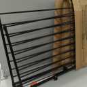Babelio Baby Gate for Stairs, Kitchen & Doorways, No Bottom Bar| Easy Install| One-Handed Operation| Auto-Close| Hardware Mount Safety Dog Gate (Black, 34" H, 29.7-46.5" W)