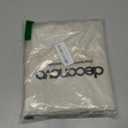 Deconovo Scalloped Window Valance, Kitchen Valances for Windows, Farmhouse Curtain, Rod Pocket Blakcout Short Curtains for Living Room, Bedroom, Bathroom, Cafe, 42x18 Inch, 1 Panel, Light Beige