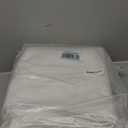 RYB HOME 4 in 1 Set Dust Filter - Soundproof - Blackout - Insulating, Energy Efficiency Linen Curtains for Kids Bedroom Living Room Divider Apartment Hotel Office Theatre, White, W 52 x L 95, 2 Pcs