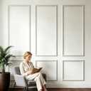 Wainscoting Panels Peel and Stick 3 Set Wall Molding Kit Premade Décor