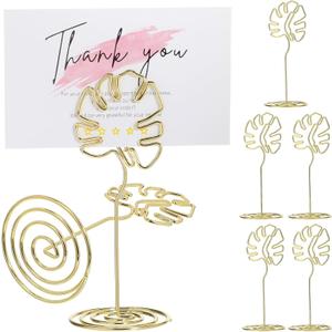 Table Number Holders, Place Card Holders, Picture Holders for Tables, Photo Holders for Tables, Small Table Card Holders for Centerpieces, Wedding Reception, Party, Birthday, 8PCS