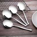 Stainless Steel Buffet Serving Spoon, Large Serving Spoon Set of 6
