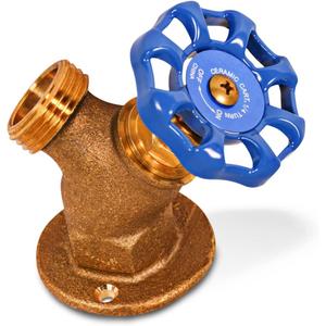 Midline Valve S353H Ceramic Cartridge Sillcock Hose Bibb; 1/2 in. FIP Inlet x 3/4 in. MHT Outlet, Brass