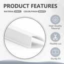 1 Pack 36" Snap in Vinyl Window Glazing Bead, White, 1/2" x 9/32"