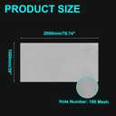 uxcell 180 Mesh Paint Nylon Mesh Filter Woven Net Sheet Filter Cloth (78"x 39") for Paint, Home Brewing, White