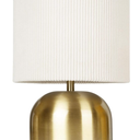 EOEYYOYB Table Lamp for Bedroom, Bedside Lamps for Nightstand, Minimalist Night Stand Light Lamp with TypeC and USB Ports, Modern Desk Table Lamp for Bedroom, Living Room, Dining Room, Office (Gold)