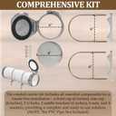 Conduit Carrier Kit Fit 6 Inch PVC Pipe Security Upgraded PVC Conduit Carrier Roof Rack Accessories for Cargo Rack Mounting Hardware Included Pipe Racks for Truck for Providing Extra Storage