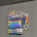 100 Pack Resealable Holographic Bags for Small Business, Iridescent Mylar Bags with Clear Front Smell Proof Foil Packing Pouches for Multipurpose Storage (4 X 6 inches)
