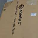 Safety 1st Easy Install Walk Thru Baby Gate for Doorway With Door, Dog Gates, Fits 29"-38", Easy Install 28" Tall, White