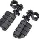 Motorcycle Highway Foot Pegs, Highway Footrest Fit for Harley Touring Yamaha Honda Suzuki Kawasaki 25mm 32mm 34mm Engine Guard (Gloss Black)