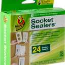 Duck Brand Socket Sealers Variety Pack, 16 Outlet Sealers and 6 Switch Plates, 2 Decorative Covers, White, 283333