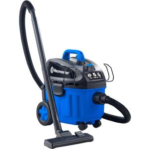Vacmaster 4 Gallon, 5 Peak HP with 2-Stage Industrial Motor Wet/Dry Floor Vacuum, VF408, Blue