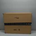 Pre-Lit Metal Snowman with Top Hat Christmas Decoration with Bright LED Lights, Outdoor Holiday Lawn Decoration, White with Red Scarf