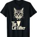 Cat Lover Gifts Funny The CatFather Mens Cat Dad T-Shirt