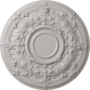Ekena Millwork CM28OSUWF Oslo Ceiling Medallion, Ultra Pure White, 28 1/8"OD x 1 3/4"P