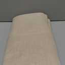 LAMIT Light Filtering Sheer Linen Curtains 102 inches Long, Linen Textured Semi Sheer Bronze Grommet Natural Boho Drapes for Living Room/Farmhouse, 2 Panels, Linen, 52 x 102 Inch