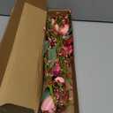 5 FT Valentine Garland Valentines Garlands Valentines Day Garlands Pink Floral Garland with Tuilps Heart Berry for Valentine's Day Indoor Wedding Party Stairs Table Fireplace Mantel