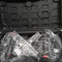 8 Inch Heavy Duty Glass Suction Cups (2 Pack) with Pressure Gauge - 880 lbs Load Capacity for Lifting Large Glass, Windows, Tile, Granite, Windshield - Includes Carrying Case