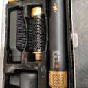 5 in ONE Blow Dryer Brush with LCD Display, Upgrade Hair Dryer Brush Air Curling Wrap Styler, Ionic Round Brush Blow Dryer for Women, Hot Air Brush Hair Styling Tools 100-120V (Black)