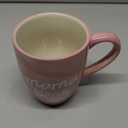 Pavilion Large Ceramic Coffee Mug with "Mama Bear" Text Design, Microwave & Dishwasher Compatible, Tall Coffee or Tea Cups for Moms with Handle, Ideal for Daily Use or Special Occasions - Pink, 20 Oz